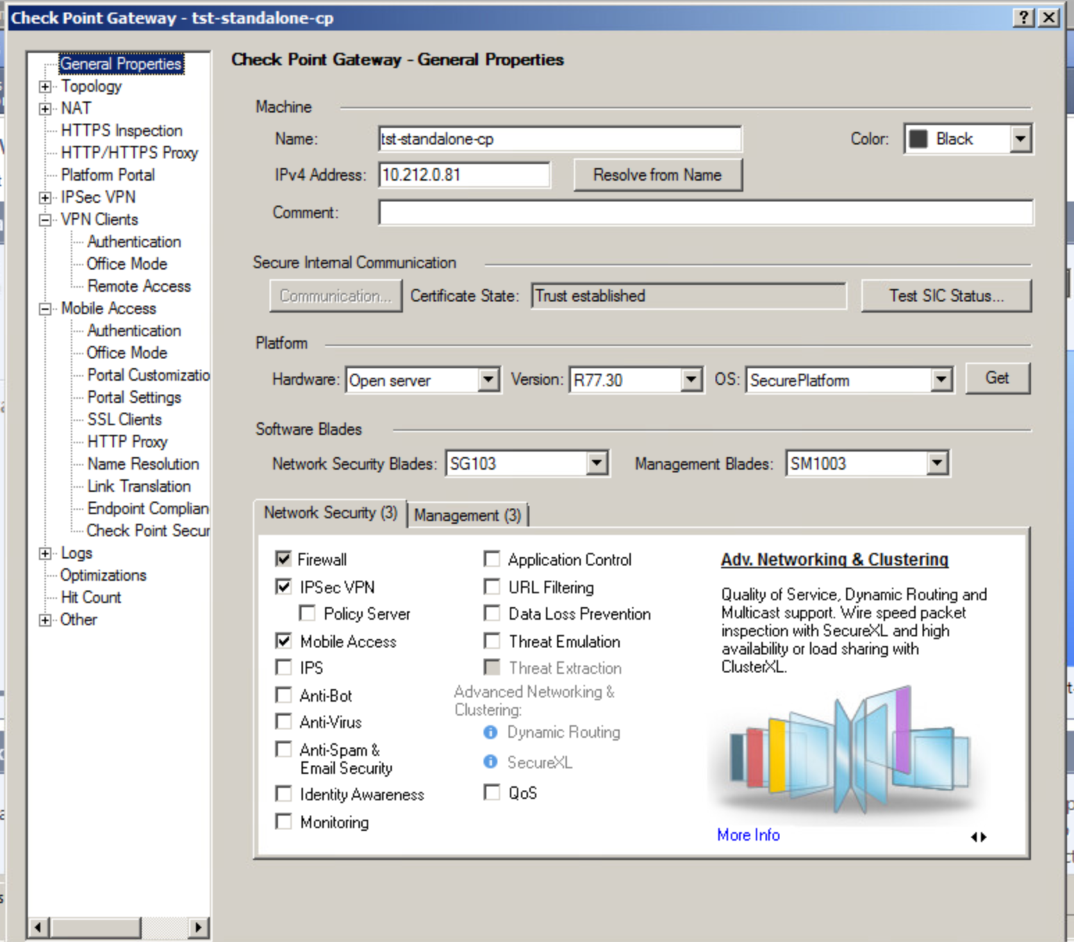 checkpoint endpoint remote access