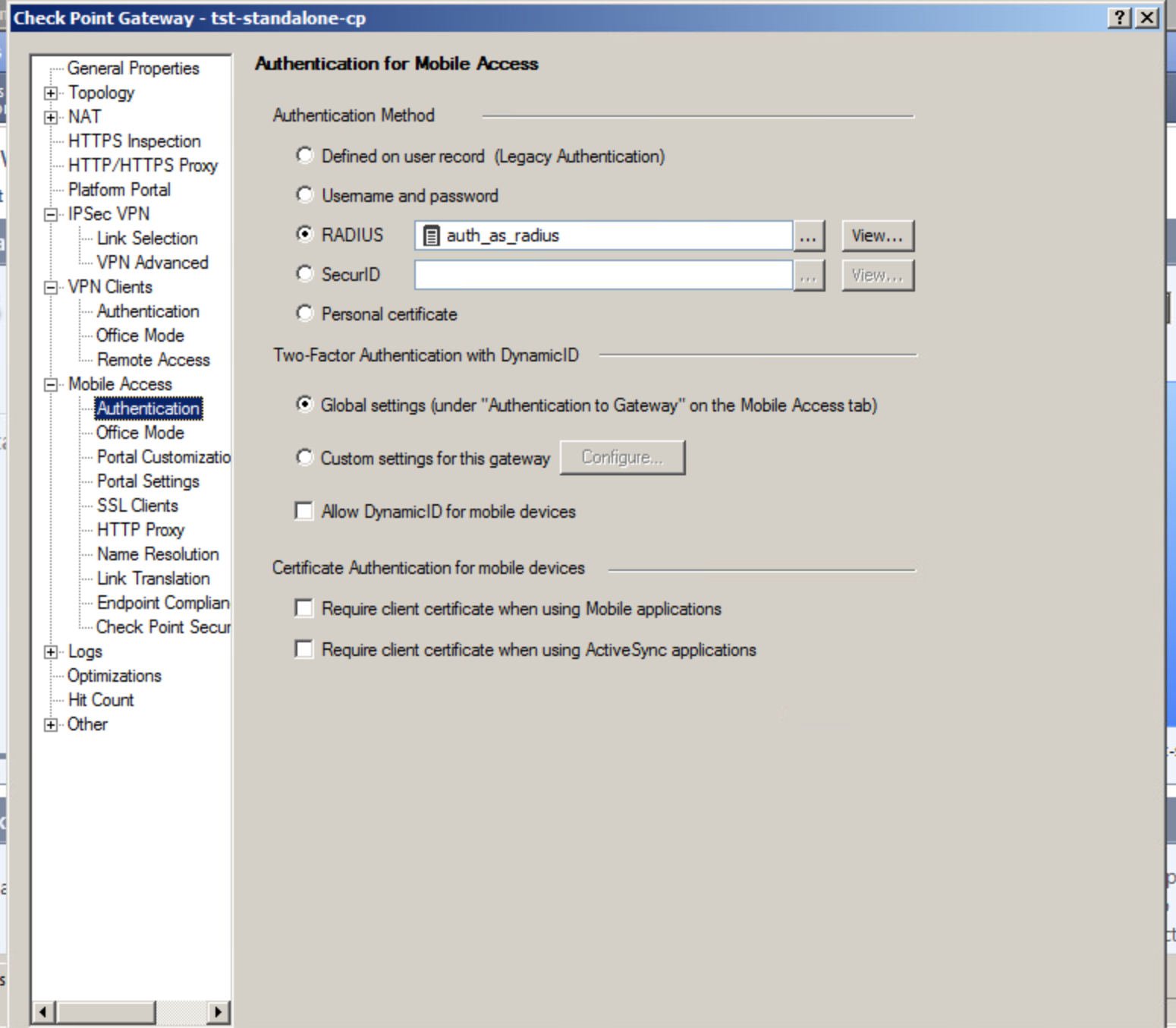 check point vpn logins in ad